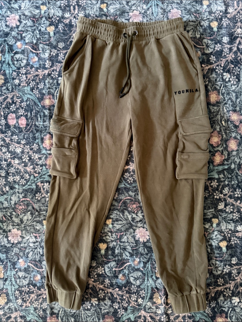 YoungLA Olive Green Cargo Joggers